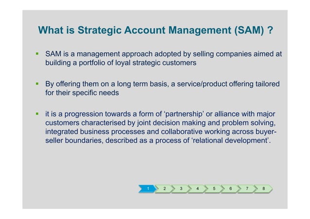 Strategic Account Management Presentation
