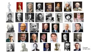 David Leonidas Alexander
the Great Hannibal
William the
Conqueror
Adolphus Washington
Morgan
Travis Maginot Hitler Trotsky MacArthur
Ho Chi Minh Giap
Schwarzkopf
Smith Deming Drucker Kotler Porter Collins
Ogilvy
Johnson
Walton Iacocca
Rubenstein Schultz
Ferrazzi Carnegie Rockefeller
Ford Jobs
Bezos
Aristotle
Kaliher
Alinsky
Copyright
W. Bahr, 2023
 