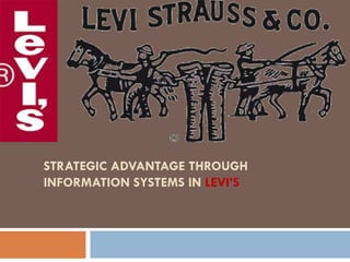 STRATEGIC ADVANTAGE THROUGH
INFORMATION SYSTEMS IN LEVI’S
 