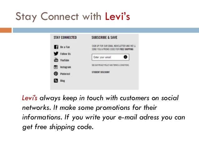 levi's sign up promo code 