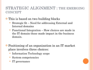 Strategic alignment | PPT