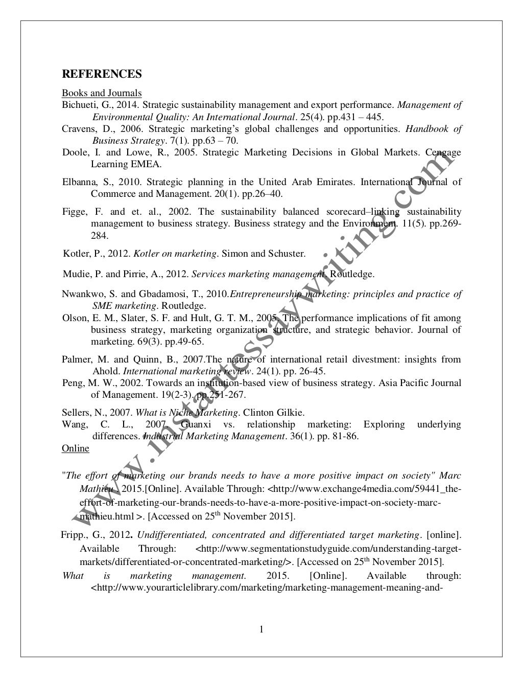 Strategic analysis template picture