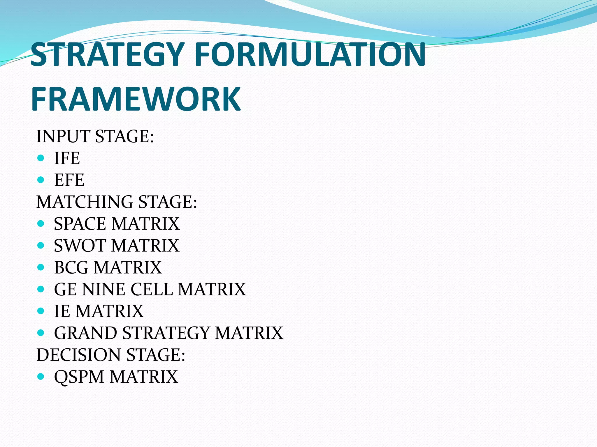 Strategic analysis and choice | PPTX