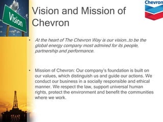 Chevron Mission and Vision
