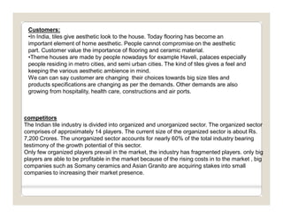 Strategic analysis of indian ceramic tiles indusry | PDF