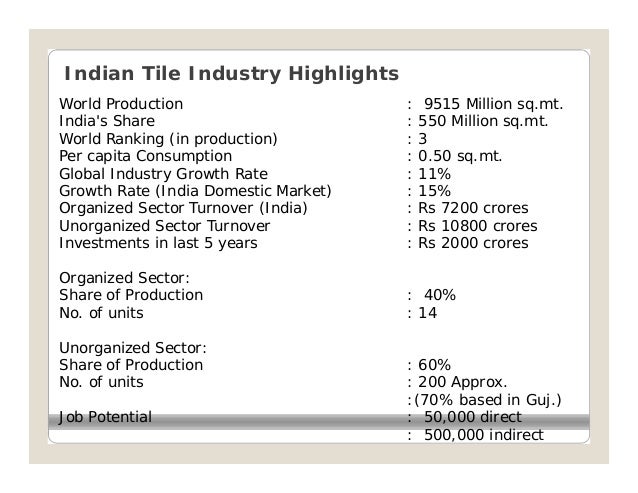Strategic analysis of indian ceramic tiles indusry Strategic analysis of indian ceramic tiles indusry