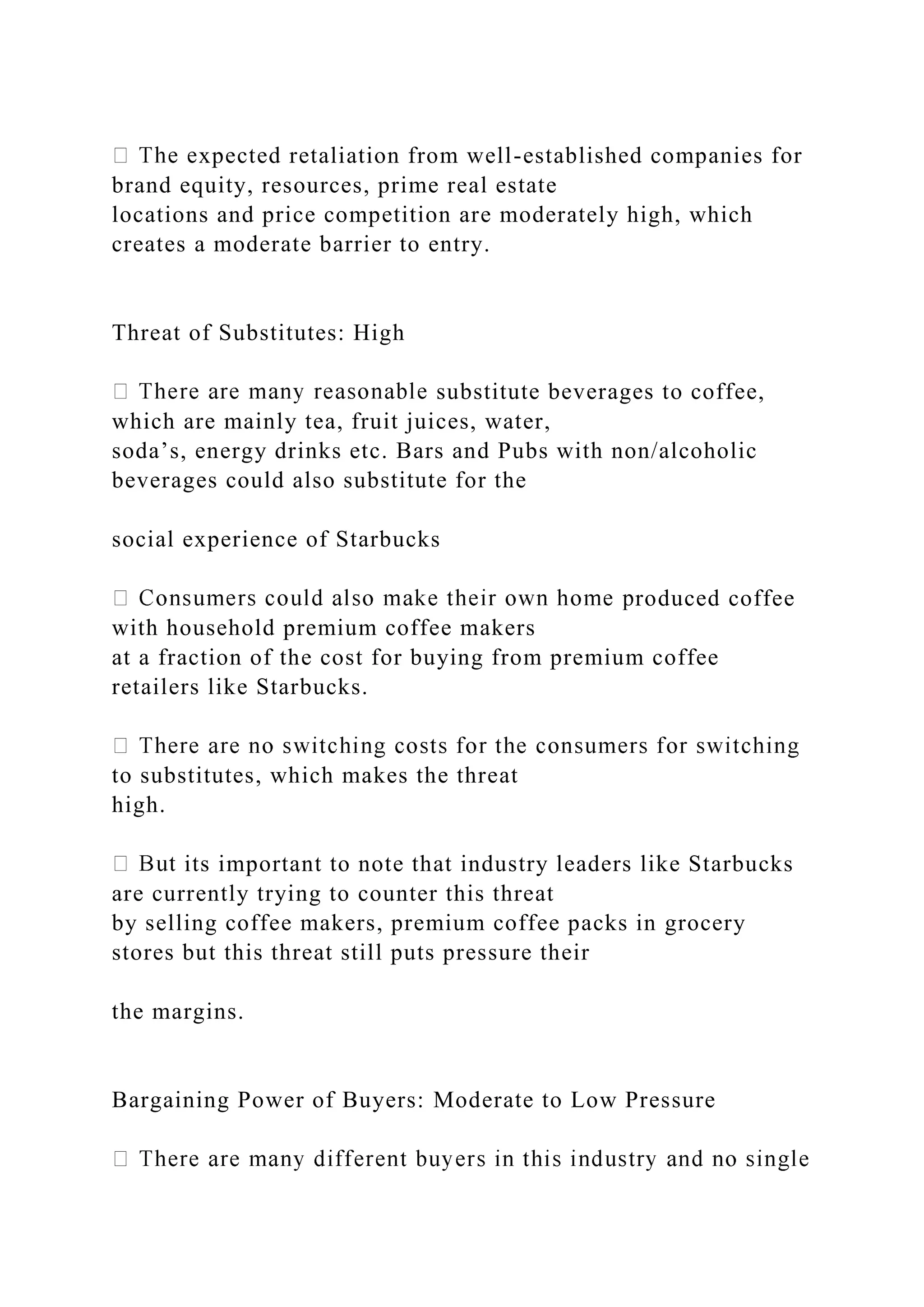 Strategic analysis of starbucks corporation strateg docx