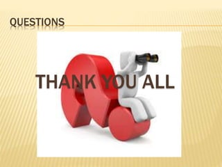 QUESTIONS
THANK YOU ALL