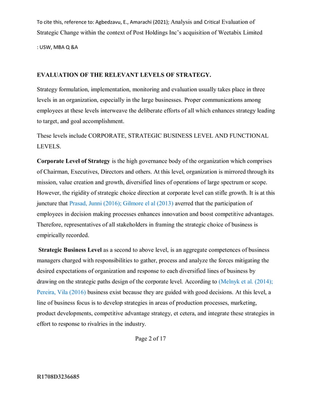 Strategic analysis; tools and techniques | PDF