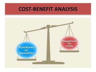 COST-BENEFIT ANALYSIS
 