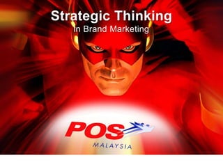 Strategic Thinking
in Brand Marketing
 
