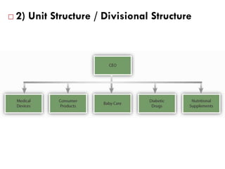 

2) Unit Structure / Divisional Structure

 