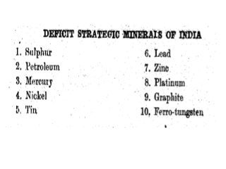 Strategic,critical& essential minerals