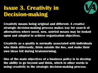 Strategic Decision-Making