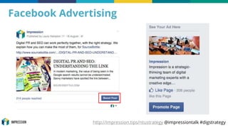 http://impression.tips/ntustrategy @impressiontalk #digstrategy
Facebook Advertising
 