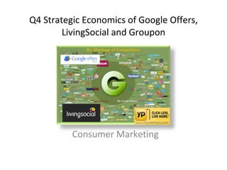 Q4 Strategic Economics of Google Offers, LivingSocial and Groupon Consumer Marketing 