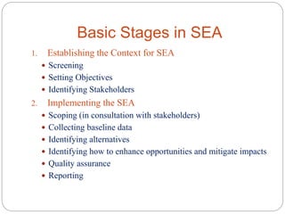 Strategic Environmental Assessment (SEA) | PPTX