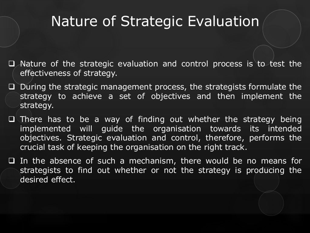 Strategic Evaluation Control