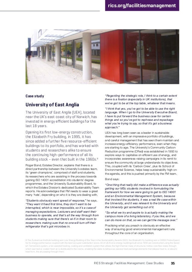 Rics case study examples pdf picture