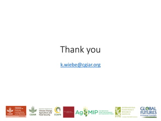 Thank you
k.wiebe@cgiar.org
 