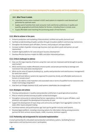 Strategic Framework to Foster Grain Legume and Dryland Cereal Seed Systems Innovations