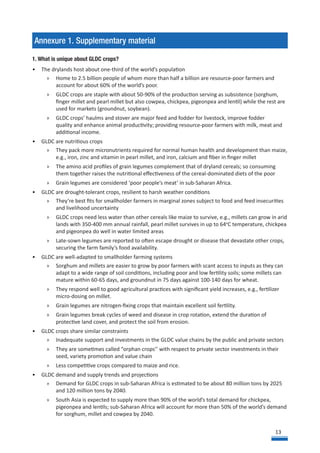 Strategic Framework to Foster Grain Legume and Dryland Cereal Seed Systems Innovations
