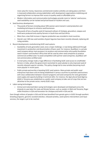 Strategic Framework to Foster Grain Legume and Dryland Cereal Seed Systems Innovations