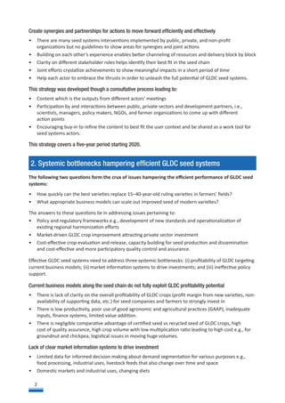 Strategic Framework to Foster Grain Legume and Dryland Cereal Seed Systems Innovations