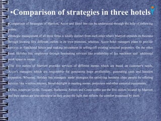 Strategic hospitality management | PDF