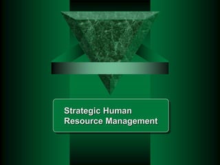 Strategic Human
Resource Management
 