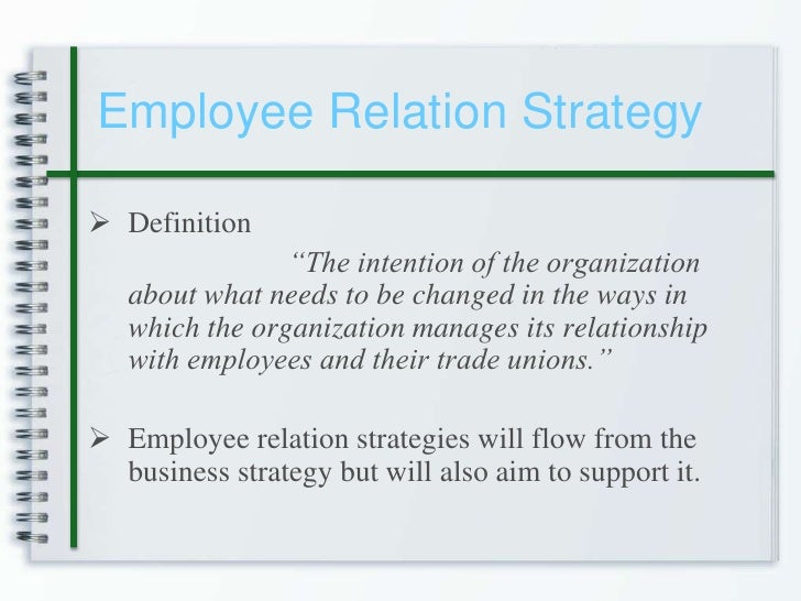 What is employee relations?