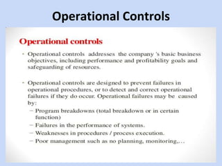 Operational Controls
 