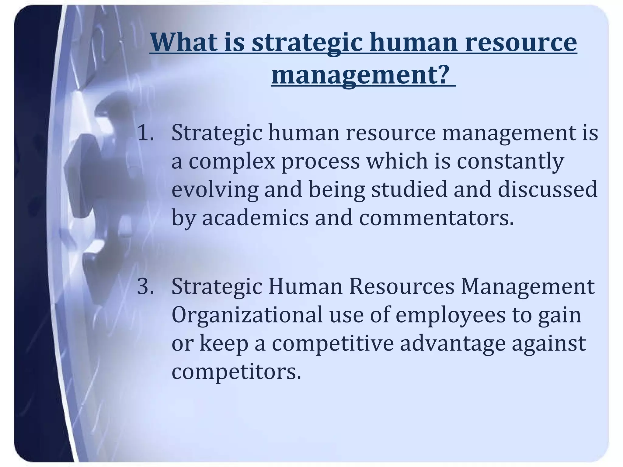 Strategic Human Resource Management By Farhad Idrees | PPT