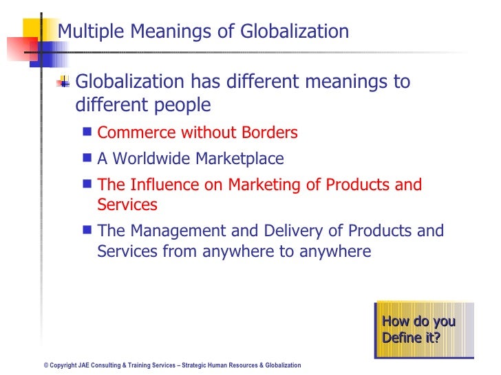Effects of Globalization on Human Resource Management