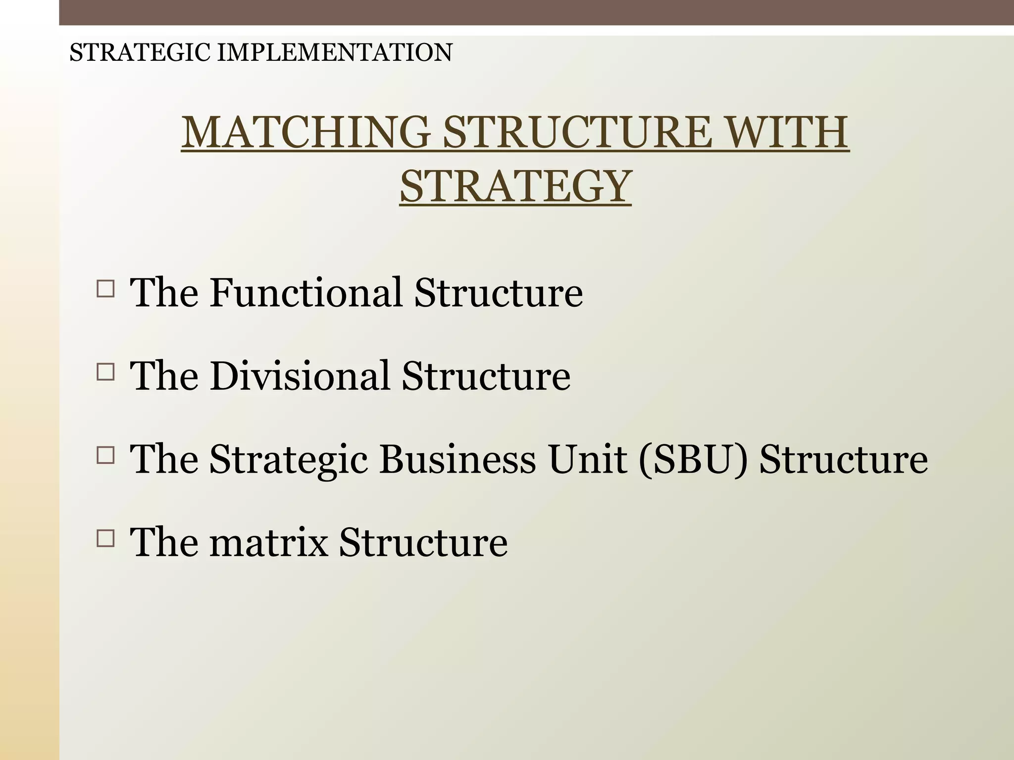 Strategic implementation presentation | PPT