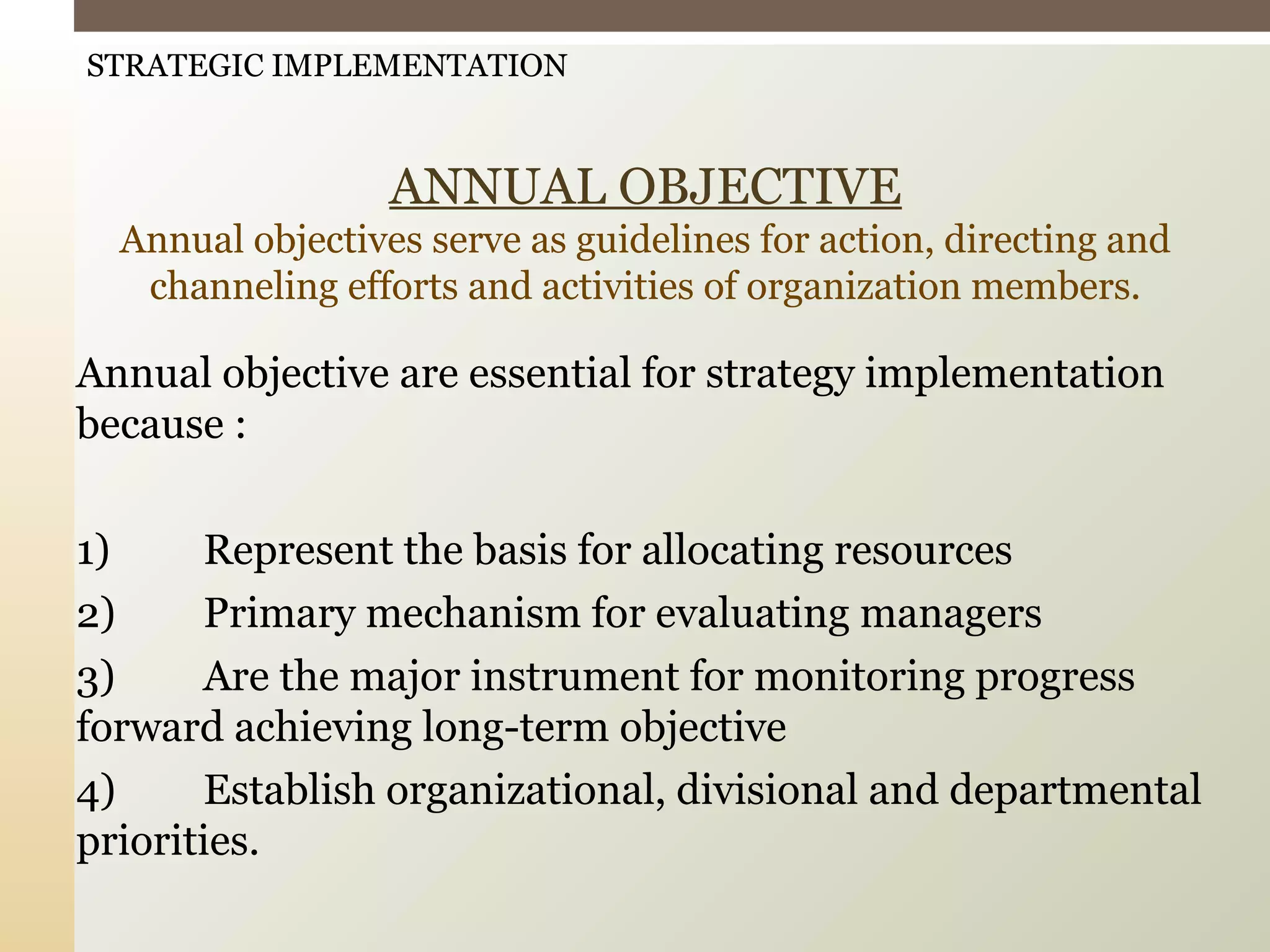 Strategic implementation presentation | PPT