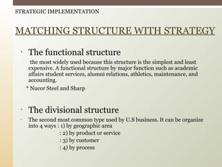 Strategic implementation presentation | PPT