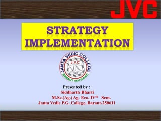 Strategic Implementation PPT | PPTX