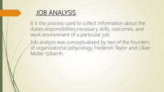 Strategic job analysis | PPTX