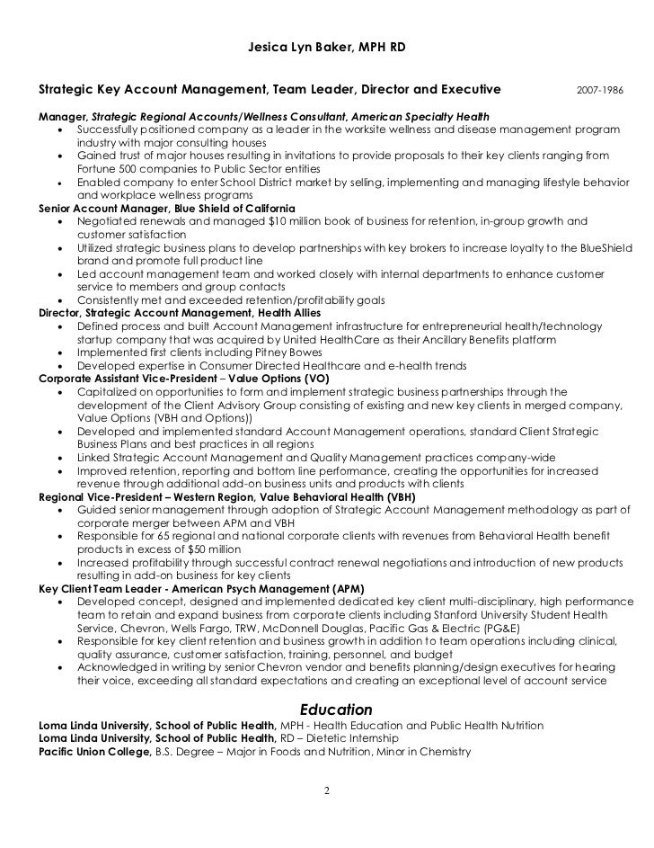 account management resume