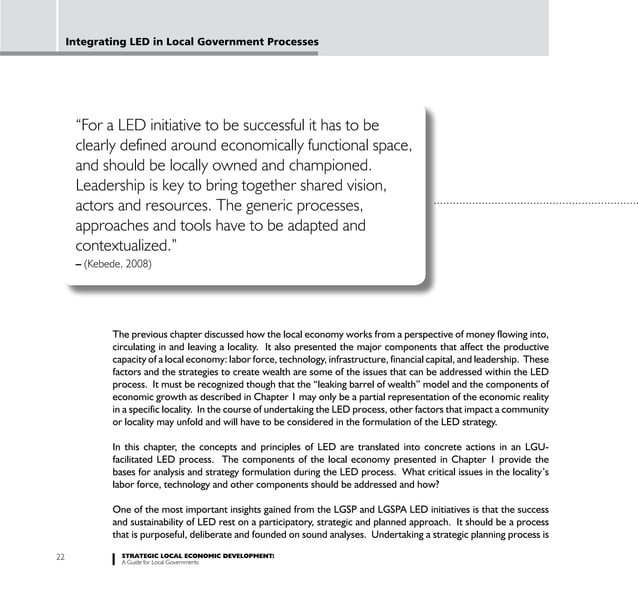 Strategic Local Economic Development: A Guide for Local Governments | PDF