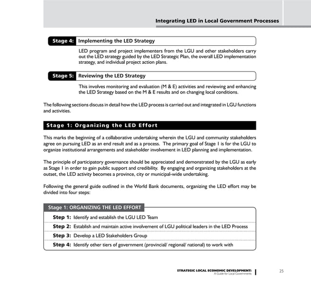 Strategic Local Economic Development: A Guide for Local Governments | PDF