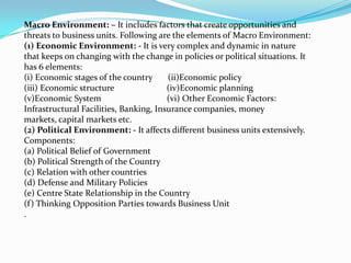 Environmental scanning 