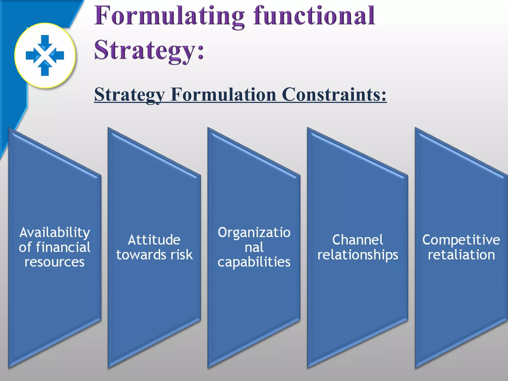 Strategy Formulation Constraints: