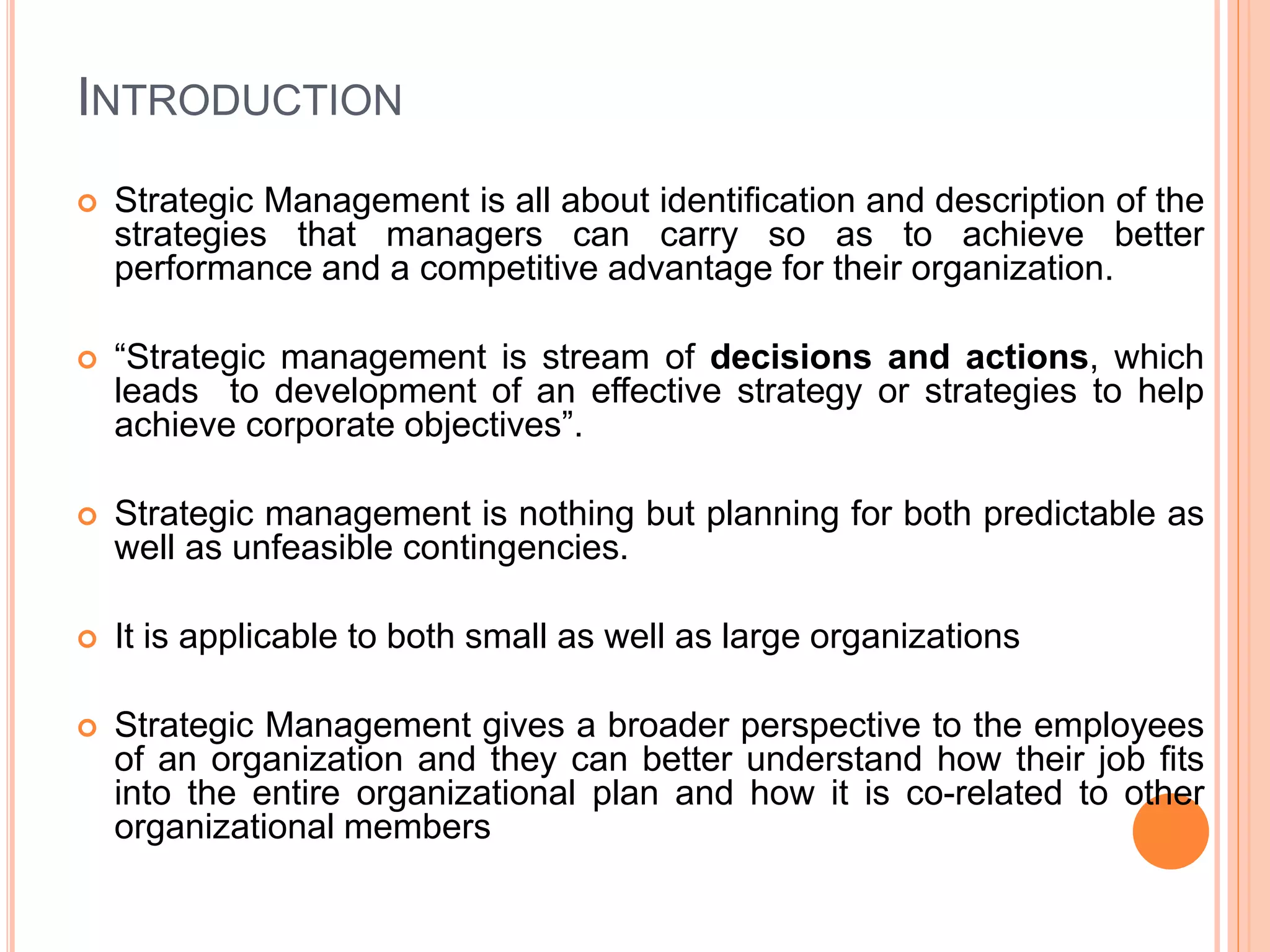 Strategic management | PPTX