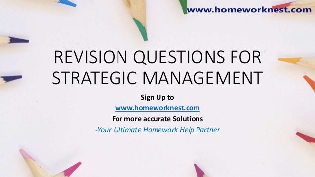 strategic management homework help