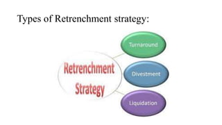 Types of Retrenchment strategy:
 