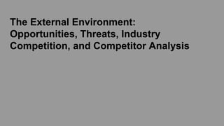 External Competitor Risks Strategic Management-External environment.pdf