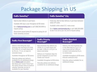Package Shipping in US
 