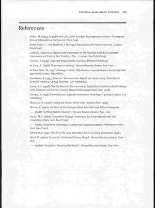 Strategic Management  The Course Book